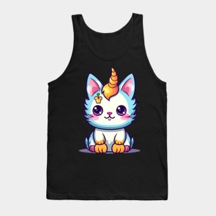 Baby cat unicorn Tank Top